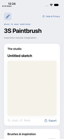 Screenshot 1 of 3S Paintbrush App