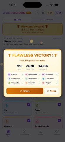 Wordocious screenshot 1