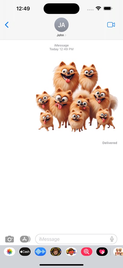Pomeranian Family Stickers