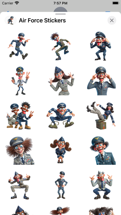 Screenshot #1 pour Air Force Stickers