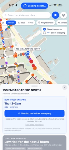 SF Parking Ticket Map Screenshot 7 of 8