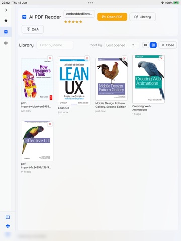 AI PDF Reader: On-Device iPad screenshot