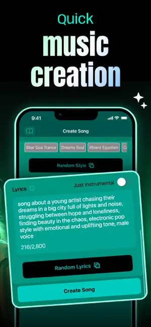 AI Song : AI Music Creator iPhone screenshot 2