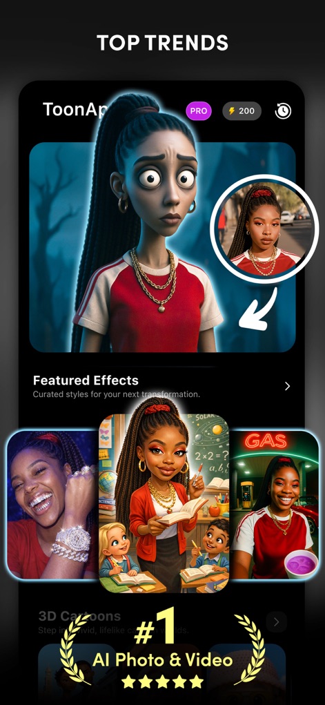 Toonapp: AI Photo & Video Art - Trending AI Transformations