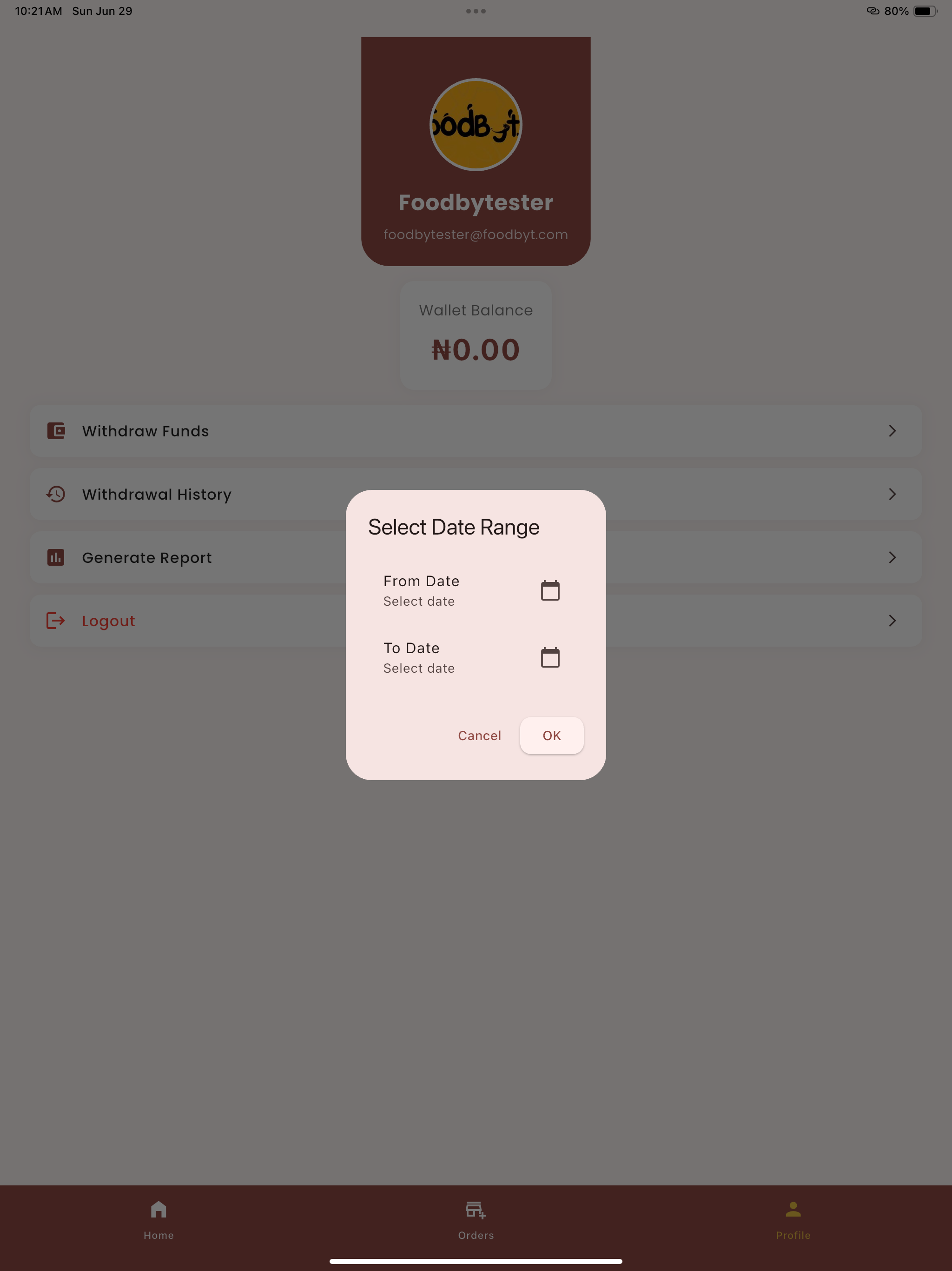 Foodbyte Vendor screenshot 8