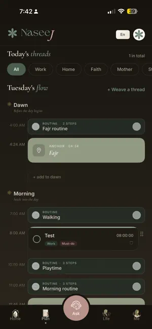 Naseej: Muslim Life Planner screenshot 4