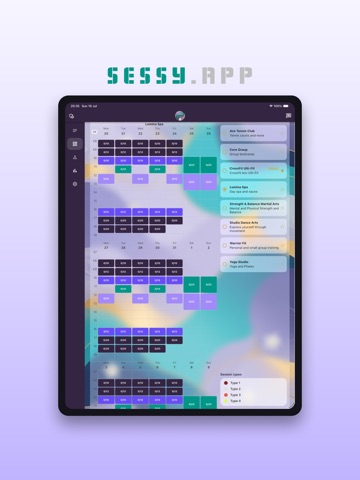 Sessy.app iPad screenshot