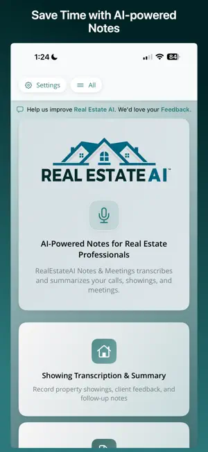 RealEstateAI: Notes & Meetings screenshot 1