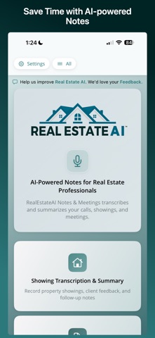 RealEstateAI: Notes & Meetings screenshot