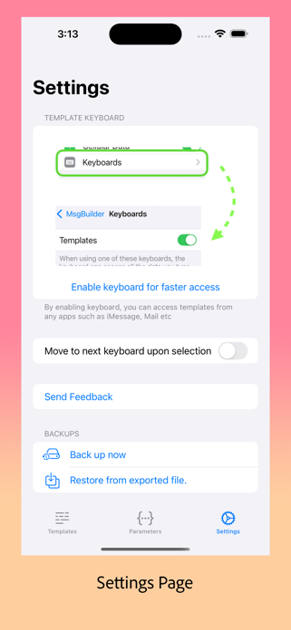 Templates - Custom Keyboard Screenshot 6 of 6