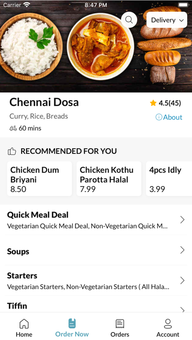 Chennai Dosa Screenshot