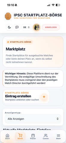 IPSC-Börse iPhone screenshot