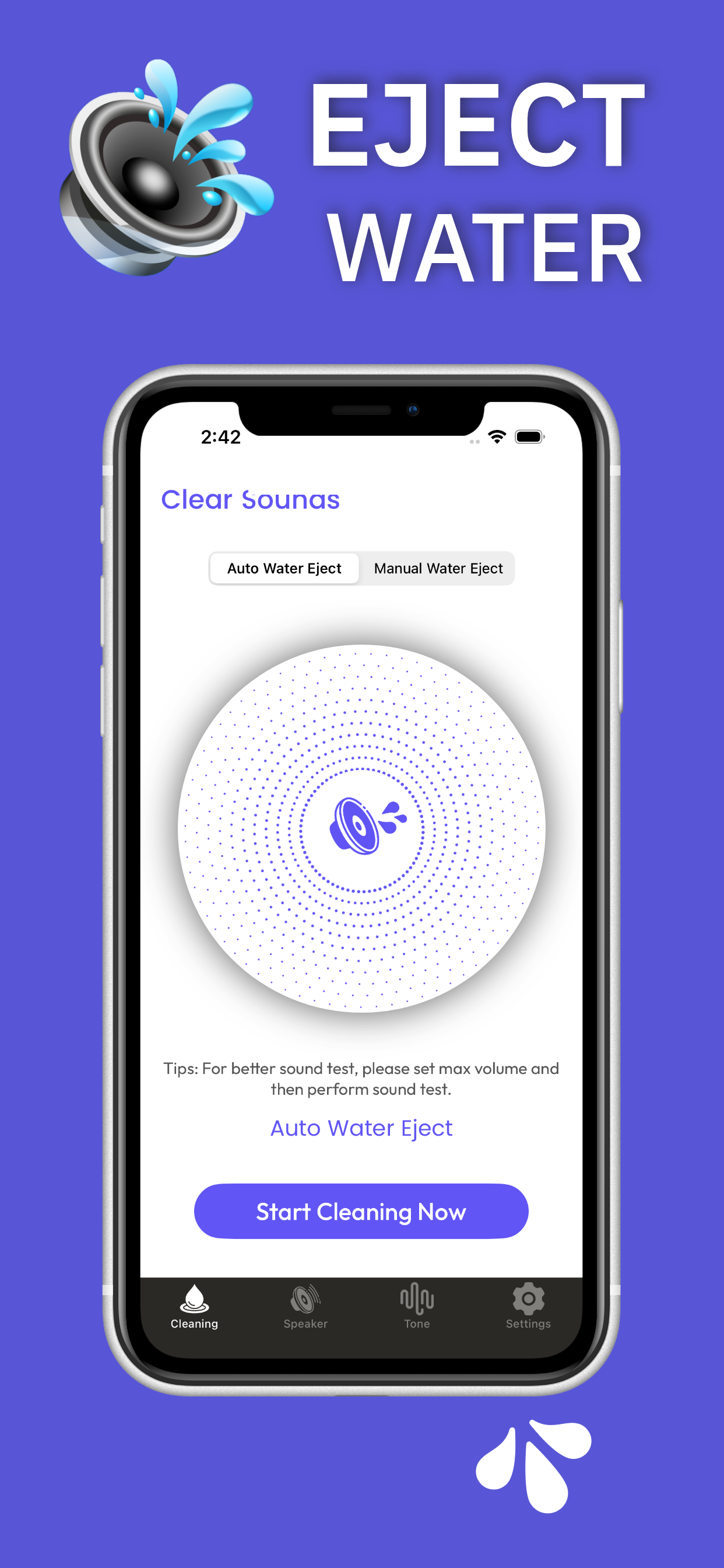 Clear Wave Sound - Water Eject screenshot 2