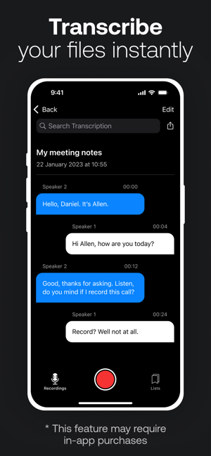 TapeACall: Telefonat aufnehmen スクリーンショット