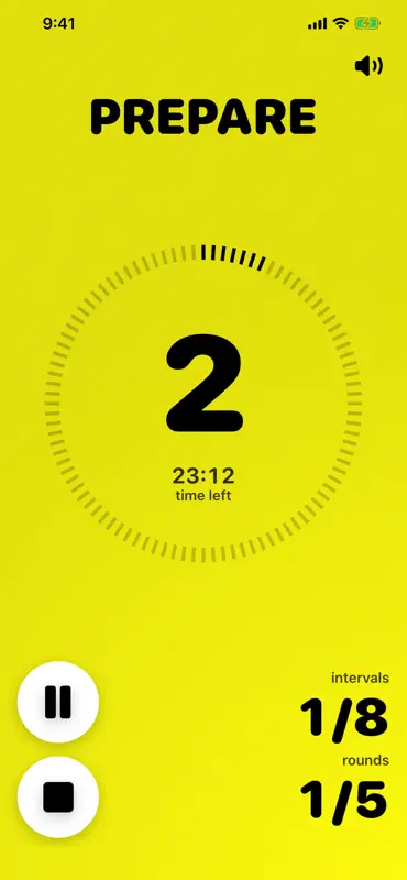Perfect Tabata Timer screenshot 1 of 6