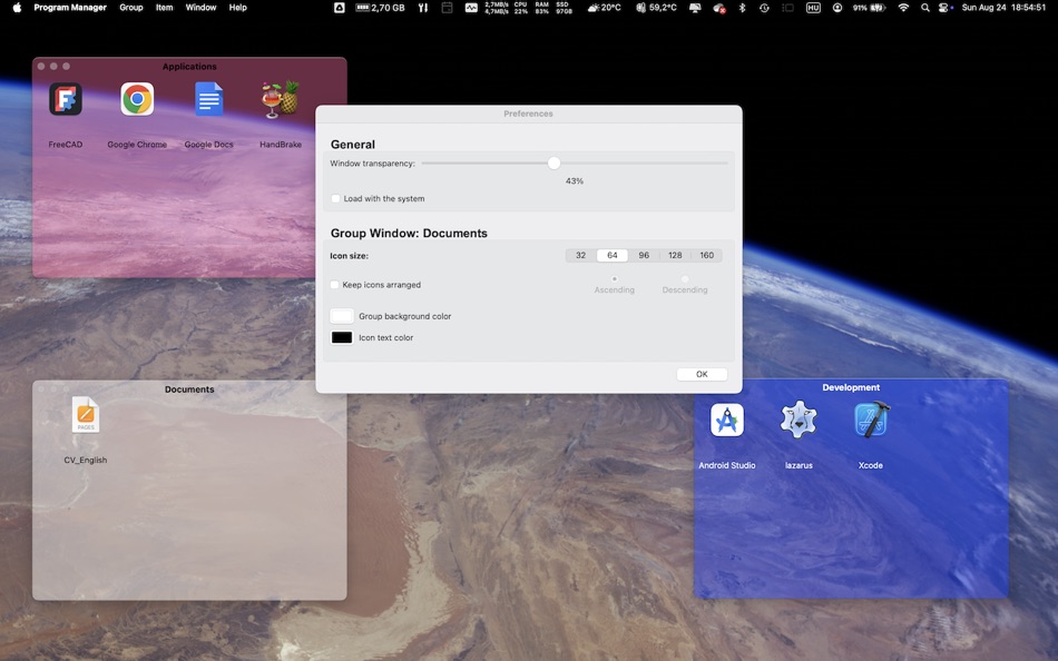 #1. Program Manager (macOS) By: Endre Olah