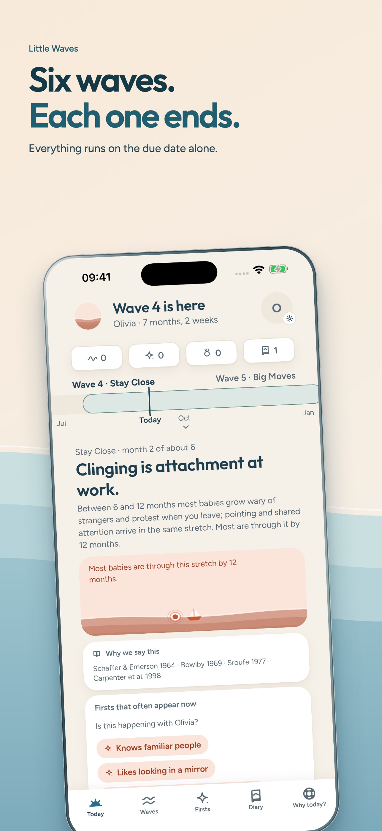 Screenshot 1 of Little Waves: Baby Milestones
