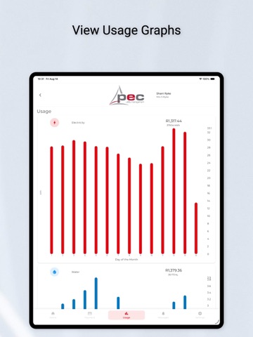 PEC Utility Management iPad screenshot