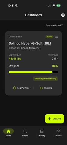 String Master - Tennis Log screenshot