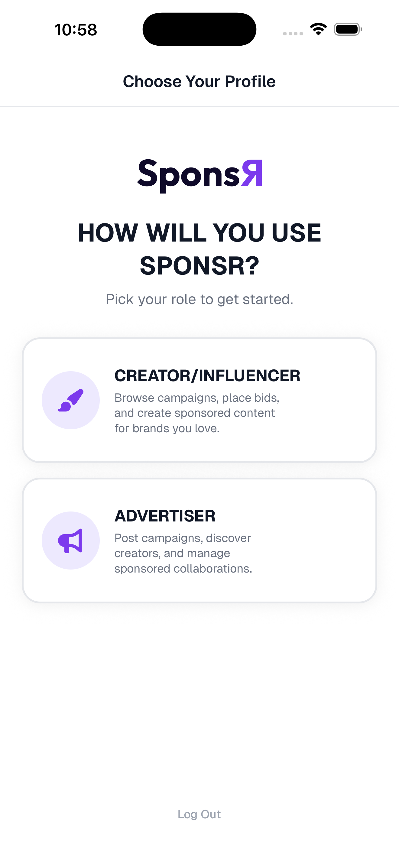 SponsR — Creator Brand Deals