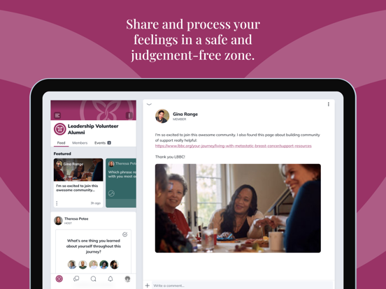 Flourish: LBBC iPad screenshot 2 - Social Networking app