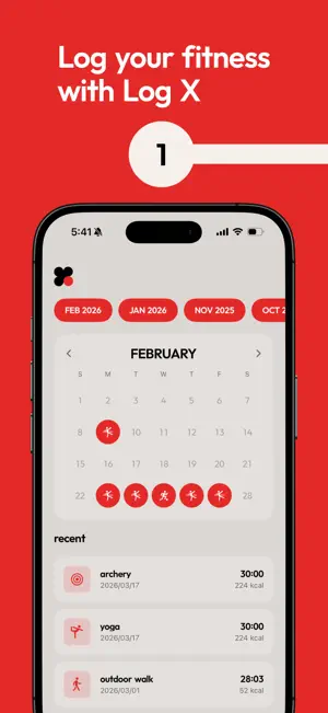 Log X: Fitness Tracker screenshot 1