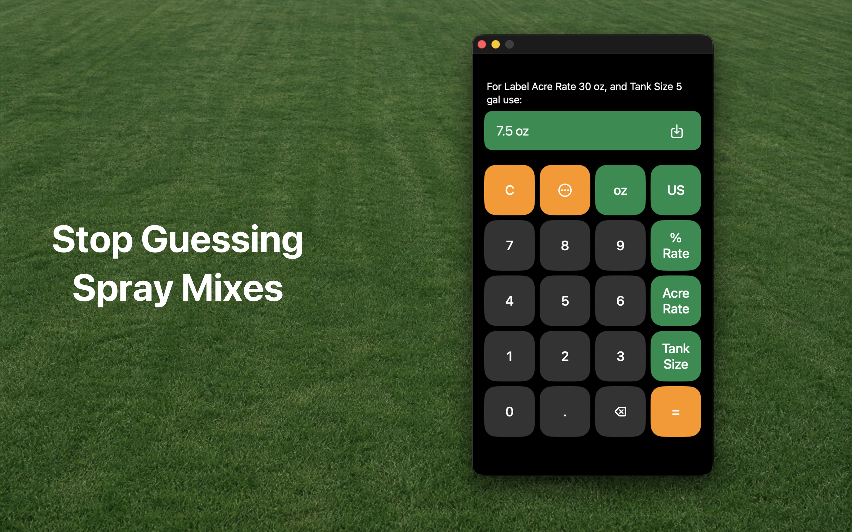 Spot Spray Tank Mix Calculator screenshot 9
