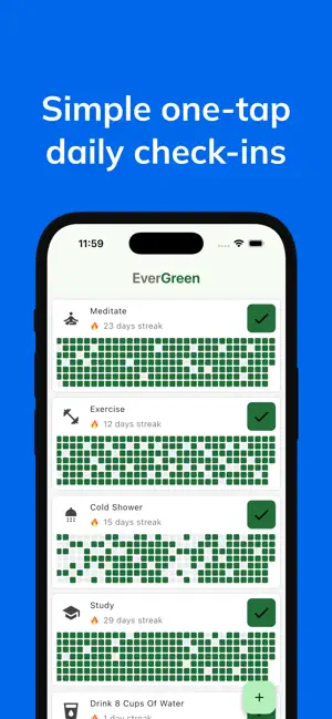 Evergreen Habit Tracker screenshot 2