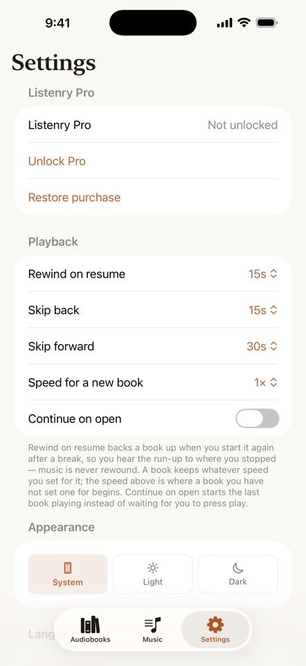 Listenry: Audiobooks & Music screenshot 6