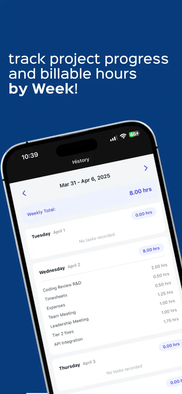 Screenshot #3 pour TaskTrack Log