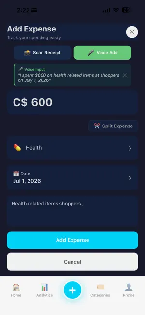 Expense Tracker - BudgetPal screenshot 3