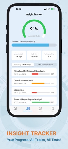 CFA Exam Prep Test iPhone screenshot
