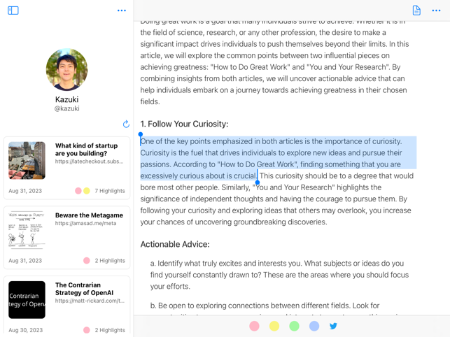 ‎Glasp: Highlight the Internet Screenshot