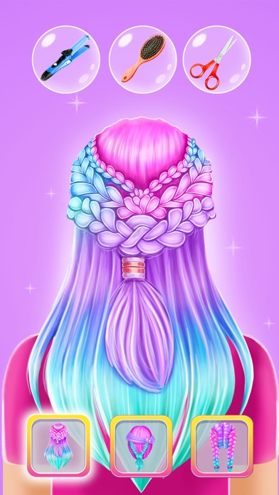 Braid Spa Hair Salon Game Screenshot
