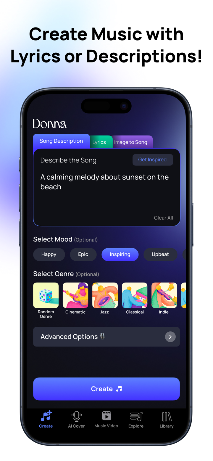 Donna AI Song & Music Maker screenshot 2