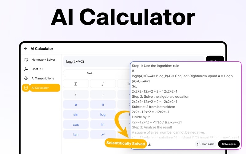 AI Math Solver | Study Helper iPhone screenshot