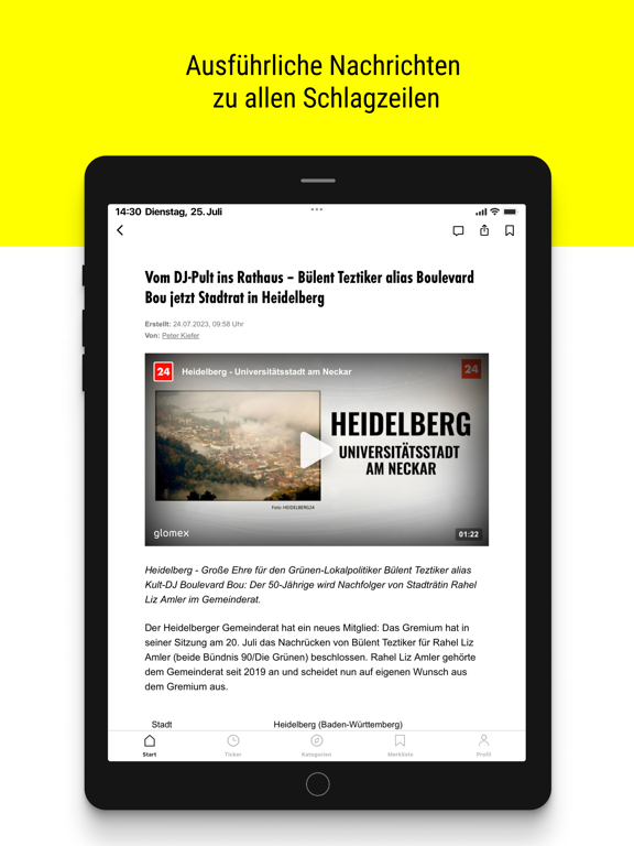 HEIDELBERG24 iPad screenshot 6 - News app