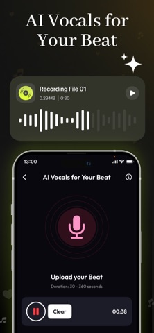Lyriqa - AI Song & Music Maker iPhone screenshot