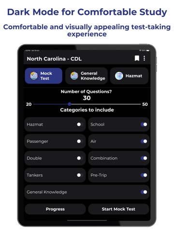 NC CDL Practice Test iPad screenshot