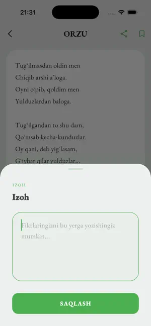 Muhammad Yusuf she'rlari screenshot 4