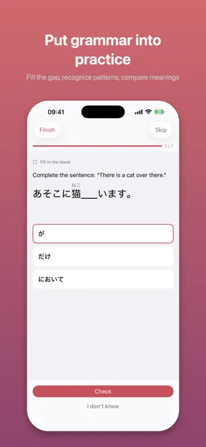 Kaname: Japanese Grammar screenshot 2