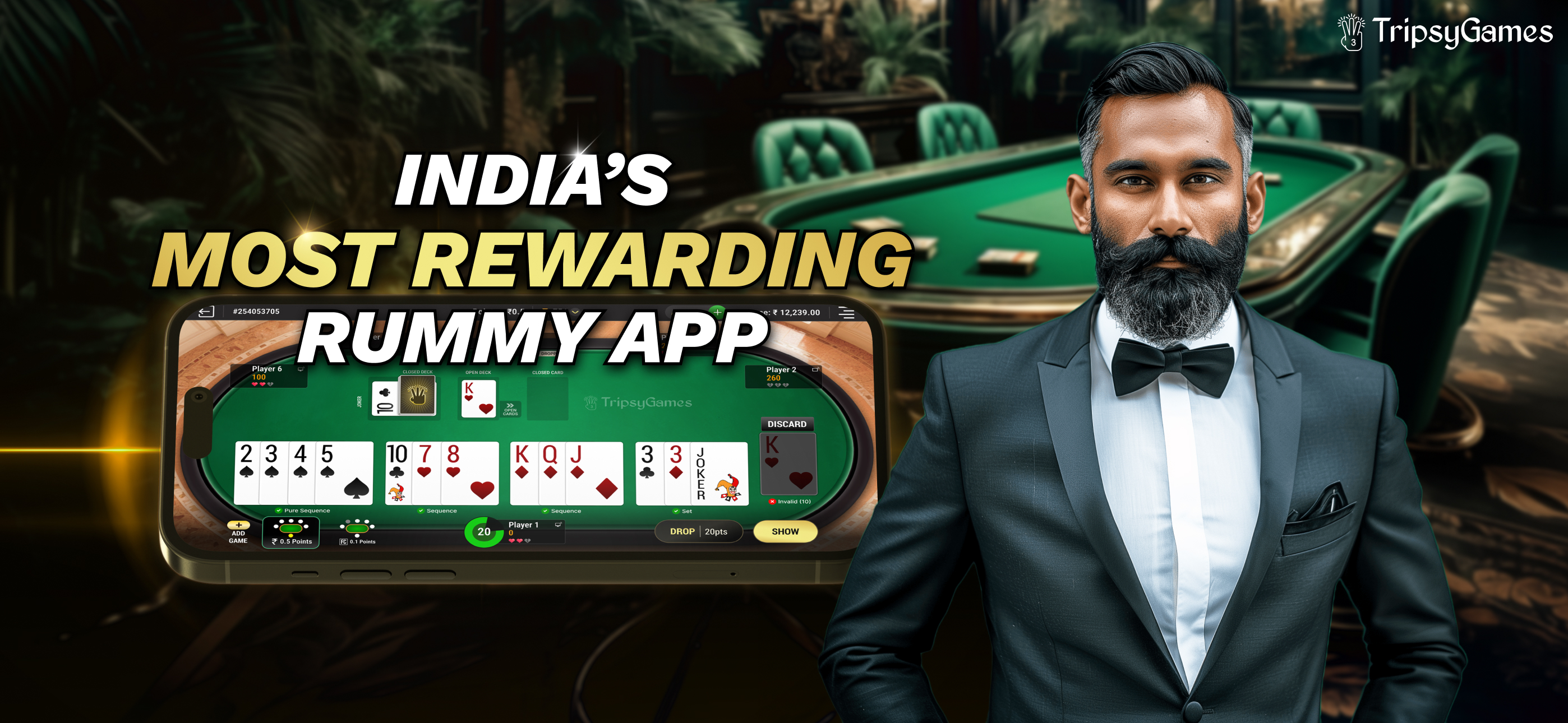 Tripsy Rummy - Cash Rummy Game screenshot 3