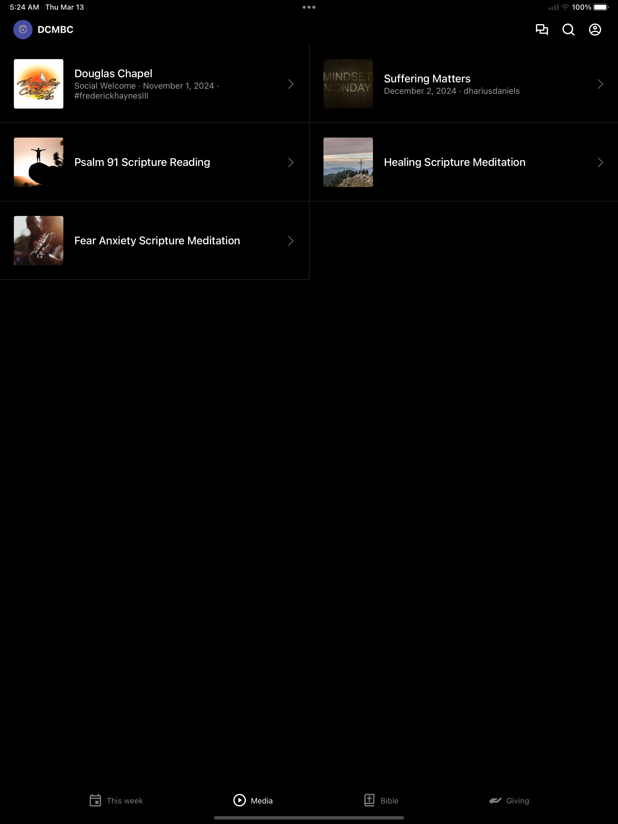 Douglas Chapel MBC screenshot 5