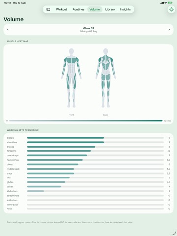 Grip & Balance: Workout Log iPad screenshot