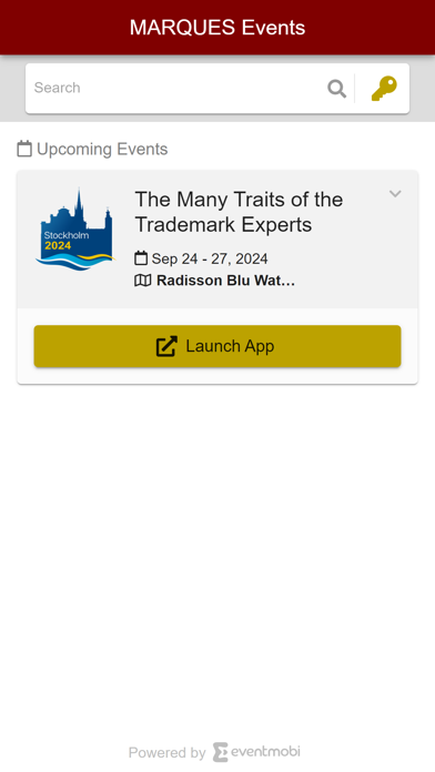 MARQUES Events Screenshot