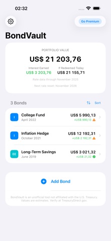 BondVault screenshot