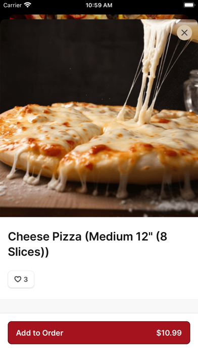 Oven King Pizza iPhone screenshot 3 - Food & Drink app