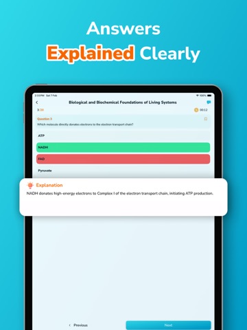 MCAT Practice Test - Exam Prep iPad screenshot