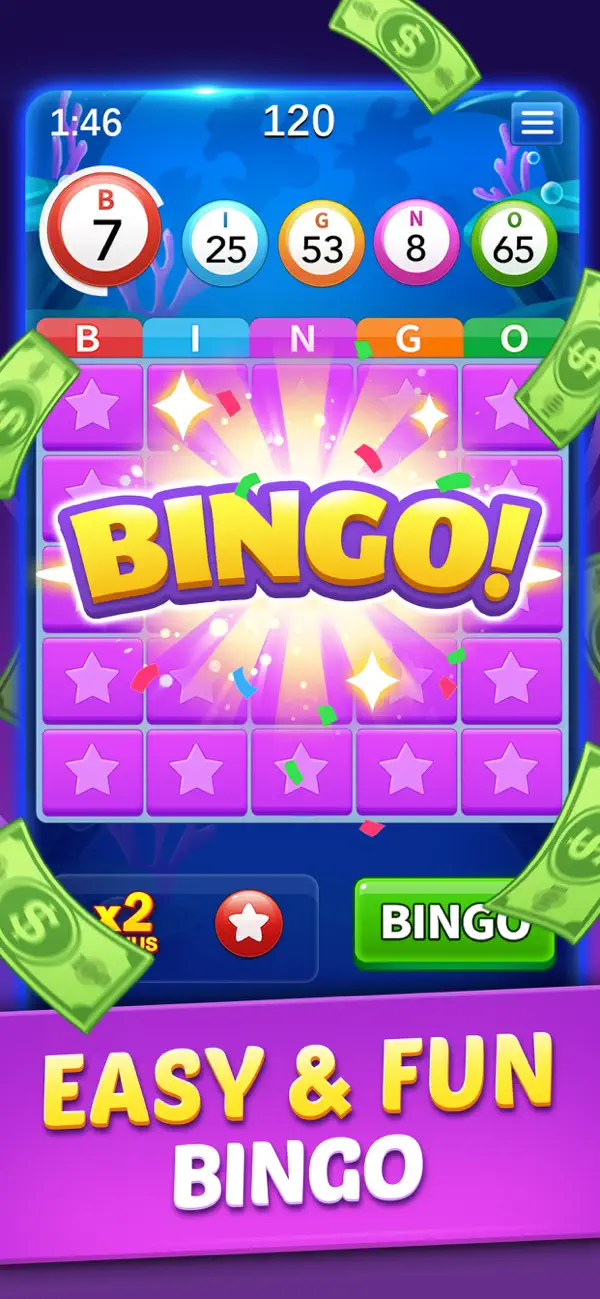 #3. Bingo of Cash: Win Real Money (iOS) Av: Skills Win