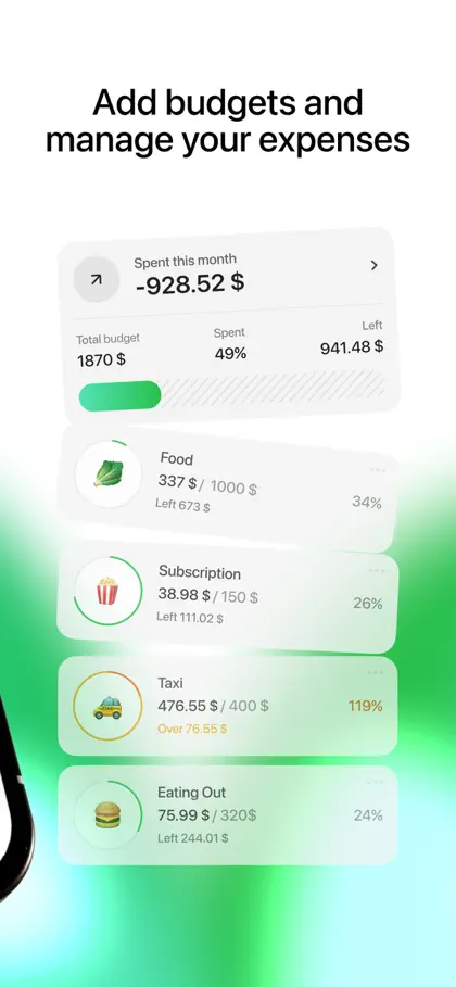 Screenshot 5 di 6 di FinEye - Haushaltsbuch